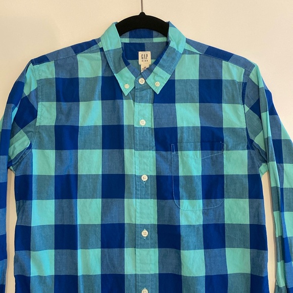 Gap Button Down Shirt Checkers - Picture 4 of 5